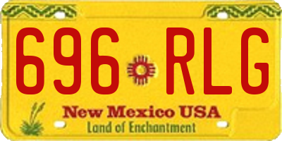 NM license plate 696RLG