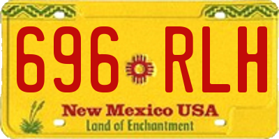 NM license plate 696RLH
