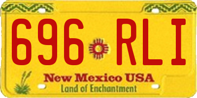NM license plate 696RLI