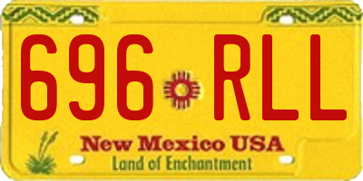 NM license plate 696RLL