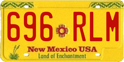 NM license plate 696RLM