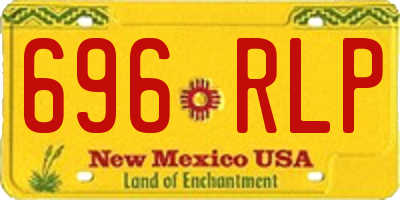 NM license plate 696RLP
