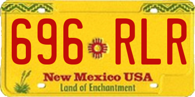 NM license plate 696RLR