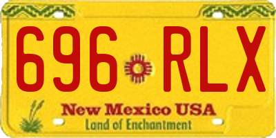 NM license plate 696RLX