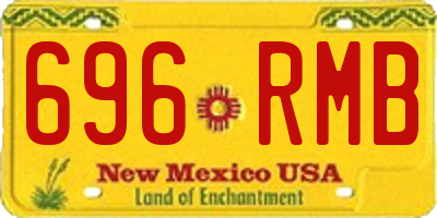 NM license plate 696RMB