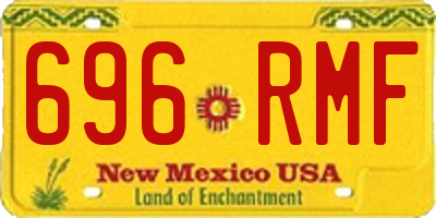 NM license plate 696RMF