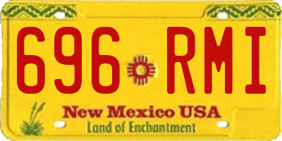 NM license plate 696RMI