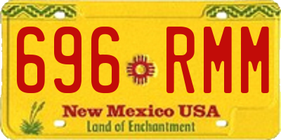 NM license plate 696RMM