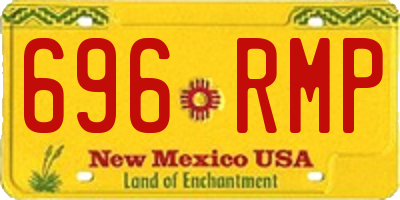 NM license plate 696RMP