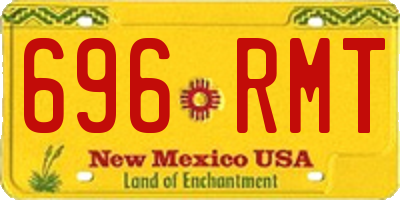 NM license plate 696RMT