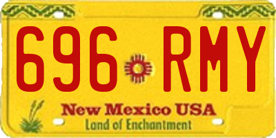 NM license plate 696RMY