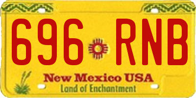 NM license plate 696RNB