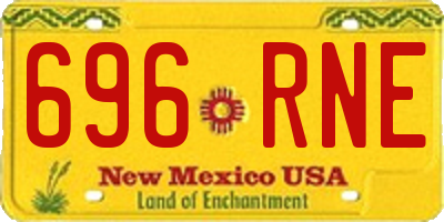 NM license plate 696RNE