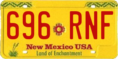 NM license plate 696RNF