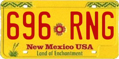 NM license plate 696RNG