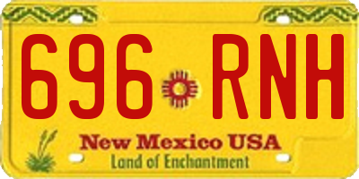 NM license plate 696RNH