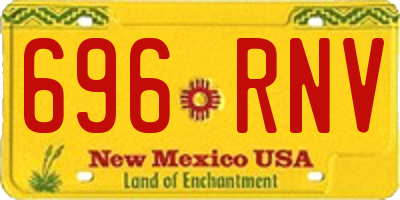NM license plate 696RNV