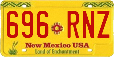 NM license plate 696RNZ