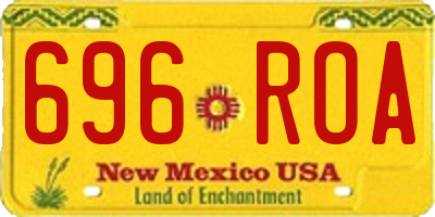 NM license plate 696ROA