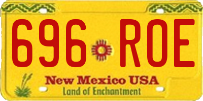 NM license plate 696ROE