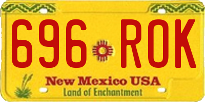 NM license plate 696ROK