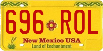 NM license plate 696ROL