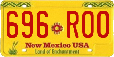 NM license plate 696ROO