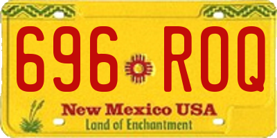 NM license plate 696ROQ