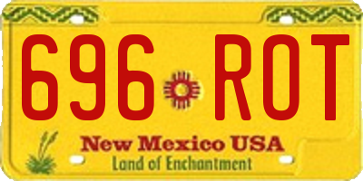 NM license plate 696ROT