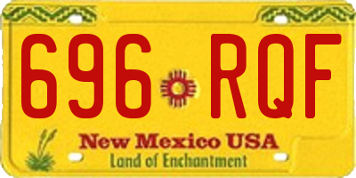NM license plate 696RQF
