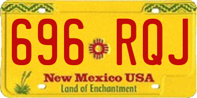 NM license plate 696RQJ