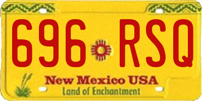 NM license plate 696RSQ