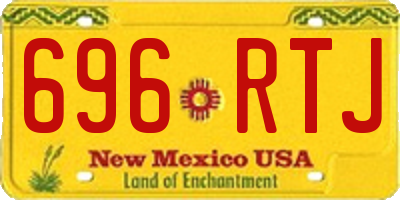 NM license plate 696RTJ