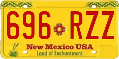 NM license plate 696RZZ