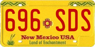 NM license plate 696SDS