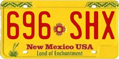 NM license plate 696SHX