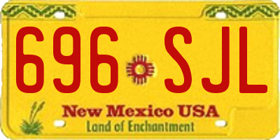 NM license plate 696SJL