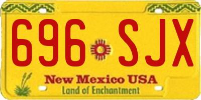 NM license plate 696SJX