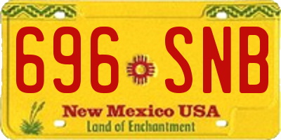 NM license plate 696SNB