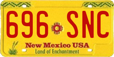 NM license plate 696SNC