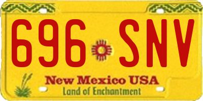 NM license plate 696SNV