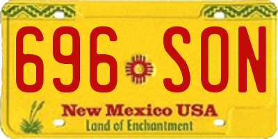 NM license plate 696SON