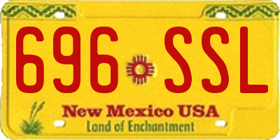 NM license plate 696SSL