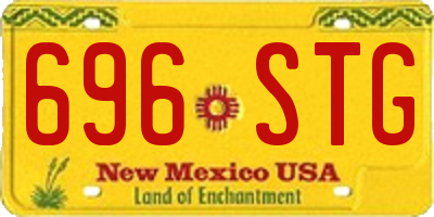 NM license plate 696STG