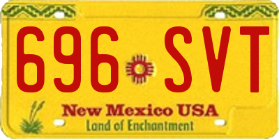 NM license plate 696SVT