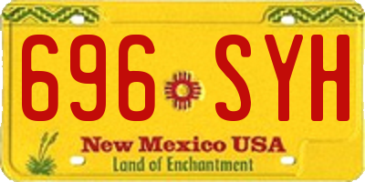 NM license plate 696SYH