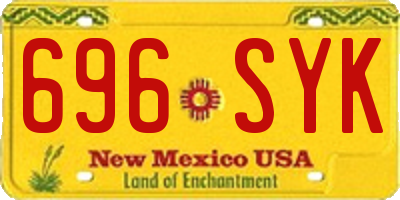 NM license plate 696SYK