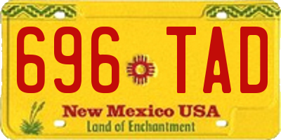 NM license plate 696TAD