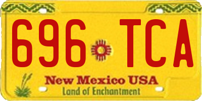 NM license plate 696TCA