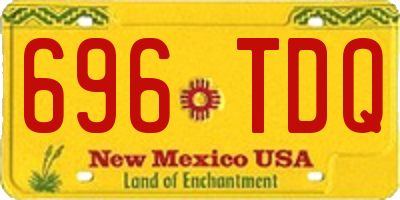 NM license plate 696TDQ